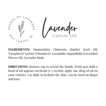 Load image into Gallery viewer, Lavender Cuticle Oil Pen
