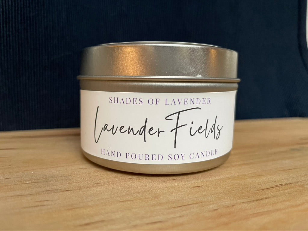Lavender Fields Candle Tin
